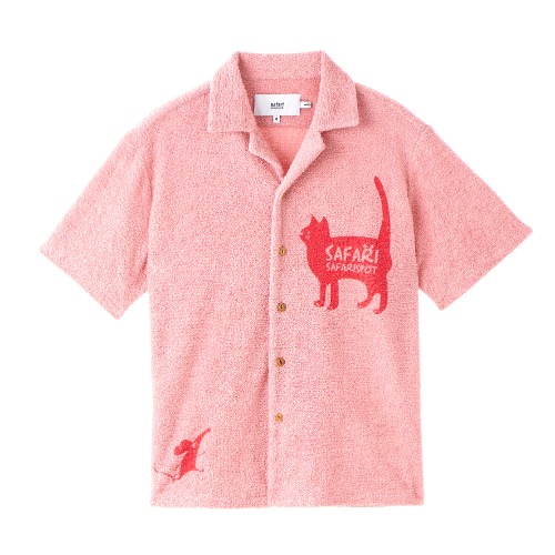 CATHY AND BROOK STORY TOWEL SHIRT (PINK)